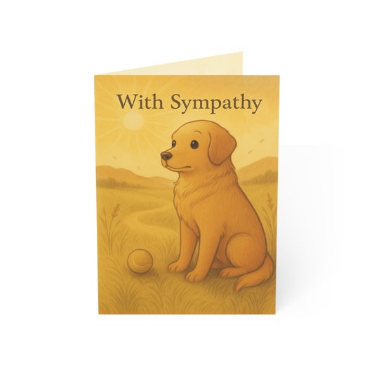 With Sympathy - Loss of Pet Dog Card