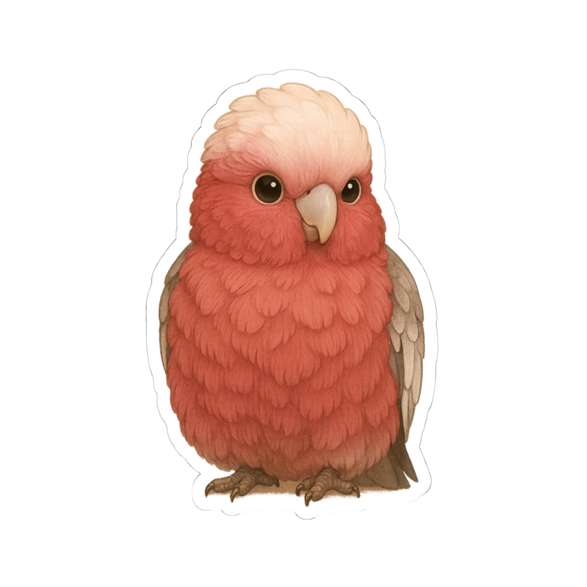 Galah Bird Kiss-Cut Vinyl Stickers - CritterCute