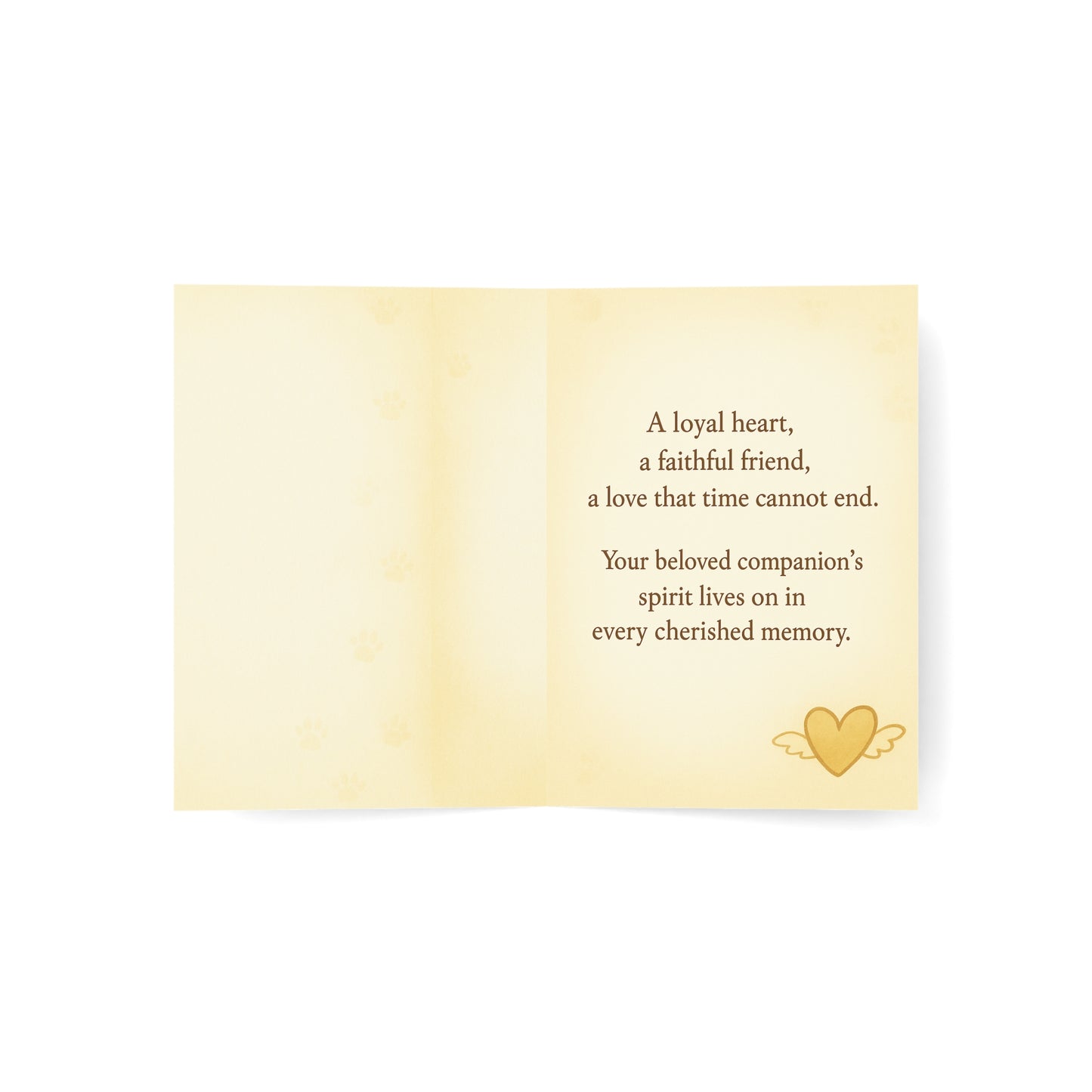 With Sympathy - Loss of Pet Dog Card